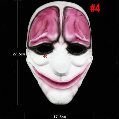 Scary Clown Mask Payday 2 US Flag Clown Masks Masquerade Carnival Party Mask Horrible Funny Pay Day Mask Halloween Prop Supplies