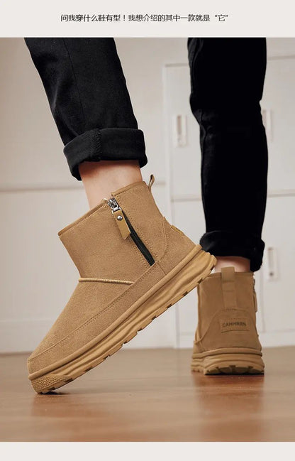 2025Mens Shooes Snow Boots Offer Men Motorcycle Boot Men's Winter Shoes Safety Work Shoes Military Man Tactical Boots Ankle High