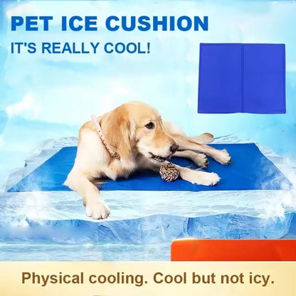 1 unidade - Nova Almofada de Gelo para Animais de Estimação Cães Gatos Verão Cooler Sleeping Pad Resistente ao Desgaste Refrigeração Alívio do Calor Esponja Gel Refrescante Suprimentos para Animais de Estimação