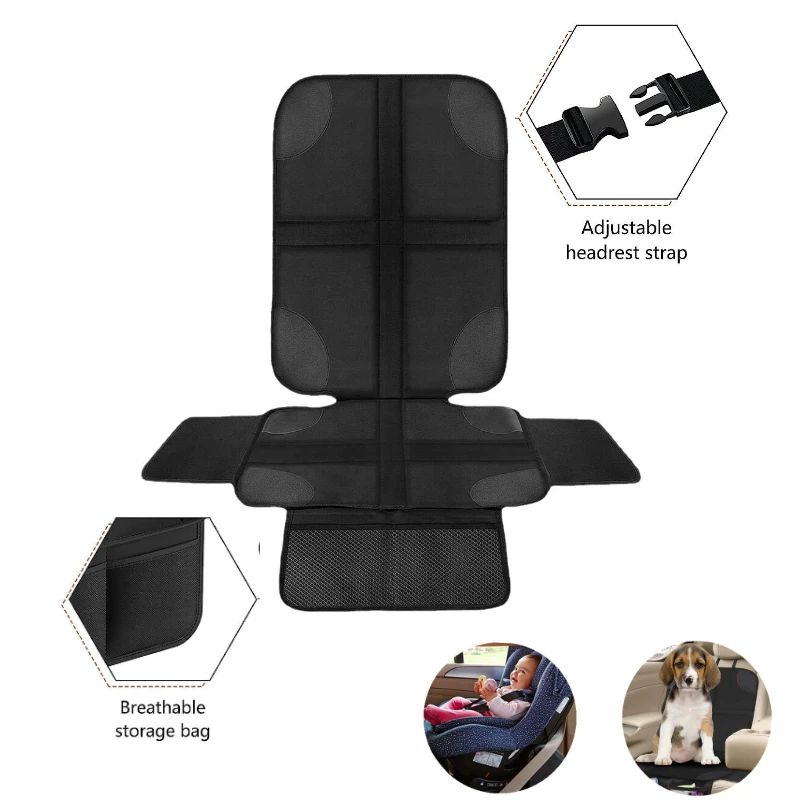 Universal Child Safety Anti-Scratch Mat Pads Kids & Baby Seat Cover Oxford PU Leather Cushion Accessory All-season Applicable