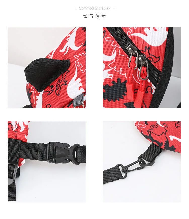 Cute Dinosaur Baby Safety Harness Backpack Toddler Anti-lost Bag Children comfortable Schoolbag toddler anti lost wrist link
