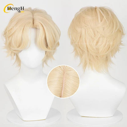Em estoque Anime Till Ivan Luka Sua Mizi Perucas Sintéticas de Anime para Cosplay Cabelo Resistente ao Calor Perucas de Festa de Halloween + Touca de Peruca Grátis