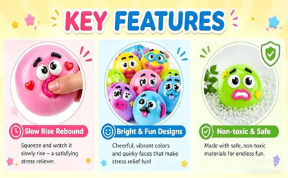 2026 New Dog Face Swap Squishy Toy, Soft Slow Rise Squeeze Toy, Moldable Stress Relief Sensory Toy for Anxiety Relief