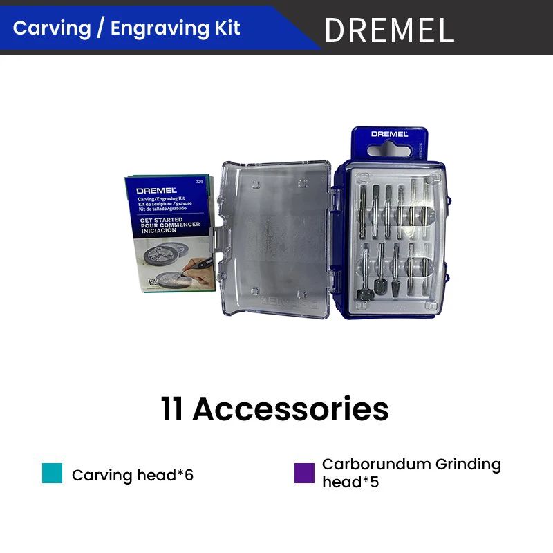 Kit de Corte Dremel EZ Lock Cortador de Plástico 476 Mandril 402 Cortador Fino 409 para Ferramenta Elétrica de Esmerilhamento EZ688-01 / 686