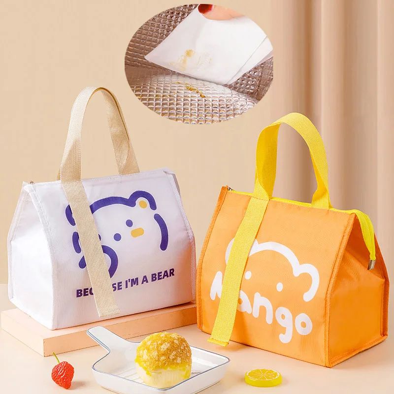 Preservation Baby Food Milk Bottle Heat/cold Storage Insulation Bags Waterproof Swan Bag Lunch Bag Infant Kids Food Bag