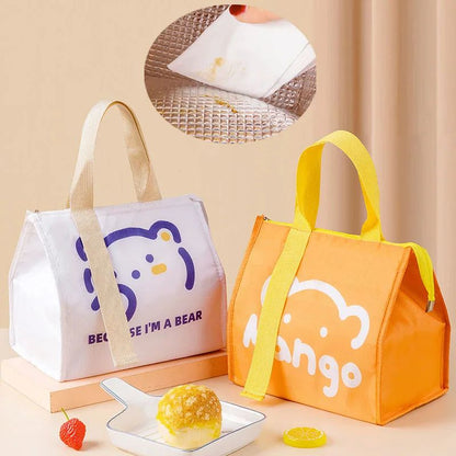 Preservation Baby Food Milk Bottle Heat/cold Storage Insulation Bags Waterproof Swan Bag Lunch Bag Infant Kids Food Bag