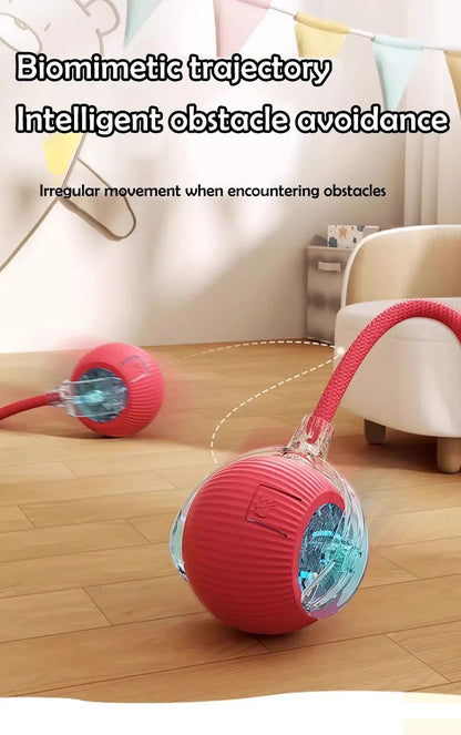 Brinquedos Interativos de Bola Rolante Automática para Gatos, Suprimentos para Animais de Estimação, Treinamento Elétrico para Cães, Provocador de Gatos, Rato Simulado Recarregável