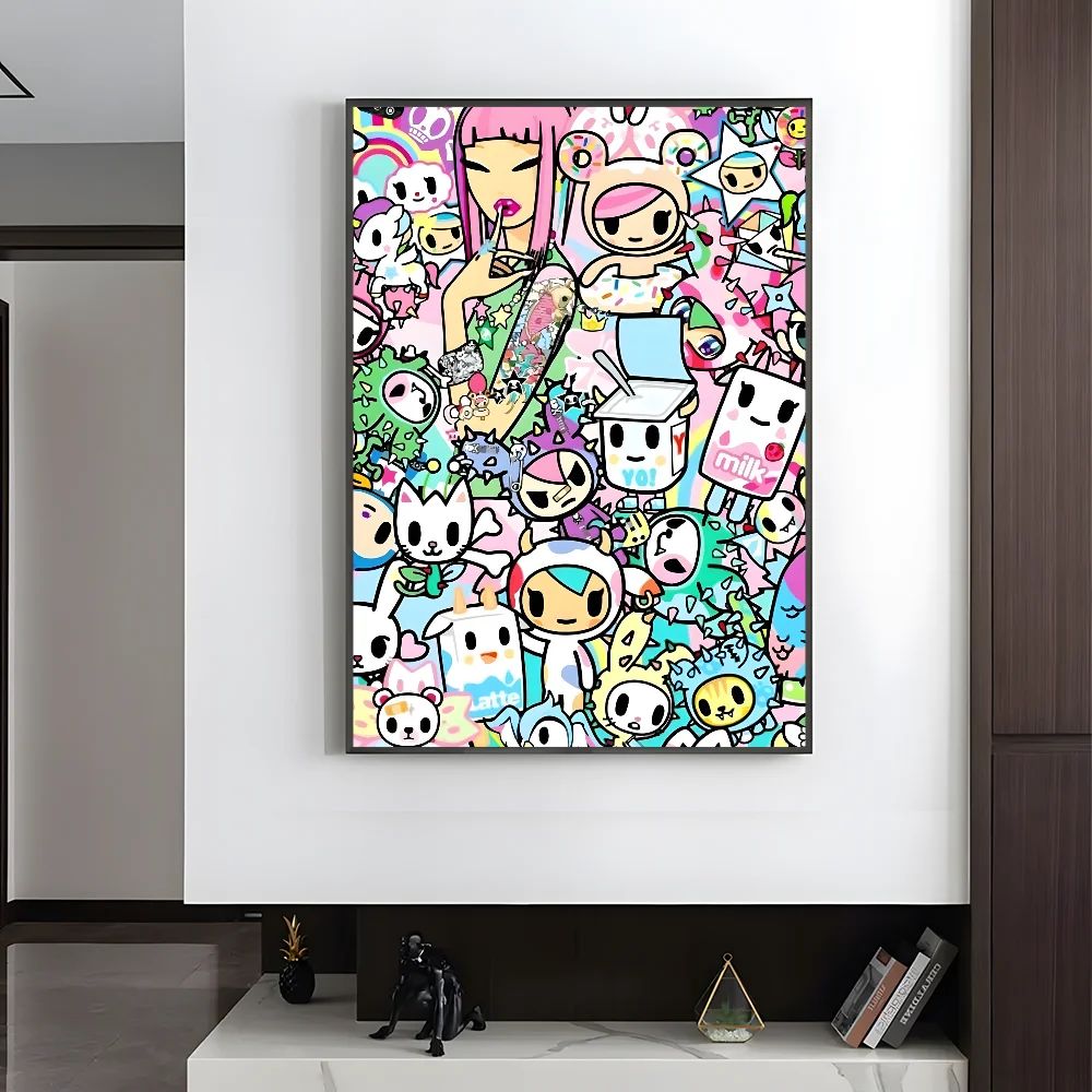 Cartoon Art Kawaii townTokidokiinside Poster HD art sticky wall waterproof home living room bedroom bar aesthetic decoration