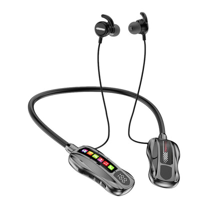 Wireless Headphones Bluetooth 5.4 Earphone HiFi Stereo Outdoor Sports Headset with Mic LED Display Neckband Earphones Earbuds