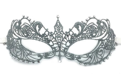 Gold and Silver Lace and Diamond Mask Eye Mask Masquerade Adult Male and Female Party Mask Sensual Women's Half Face