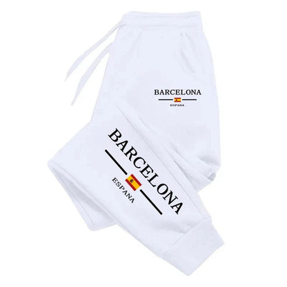 Calça de Moletom Masculina Estampada Urbana Calça Esportiva para Uso Diário Casual de Pista Calça Jogging Masculina Rua