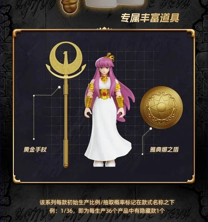 Boneco de Ação Blokees Galaxy Versão Gold Saint Libra Dohko Sagitário Campeão Seiya Mu Aiolia Brinquedos de Montar Presente Infantil