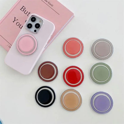 Suporte Magnético Dobrável para Celular com Anel de Dedo Expansível para iPhone 16 15 Samsung Xiaomi