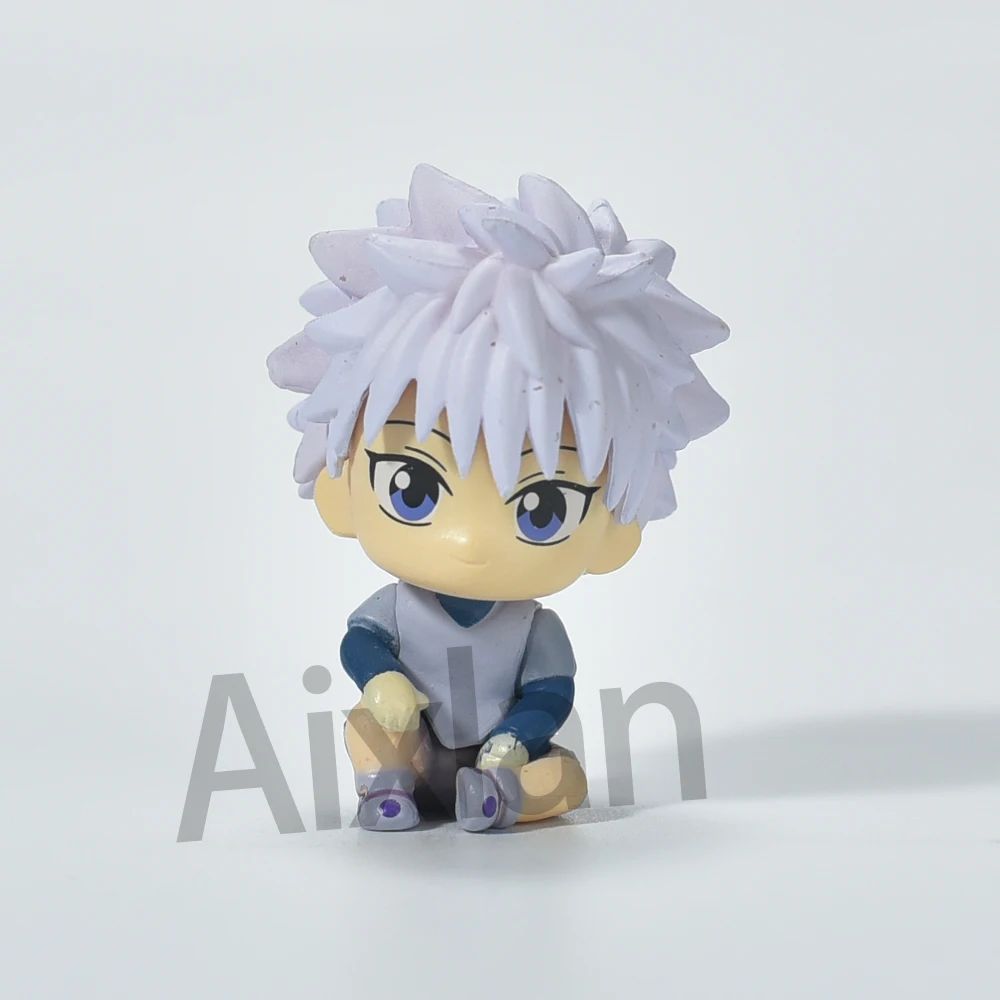 Aixlan GON FREECSS Boneco 4 PEÇAS SET Q Versão HUNTER X HUNTER Boneco de Ação PVC Presente de Natal Amine Estatueta Colecionável