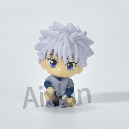 Aixlan GON FREECSS Boneco 4 PEÇAS SET Q Versão HUNTER X HUNTER Boneco de Ação PVC Presente de Natal Amine Estatueta Colecionável