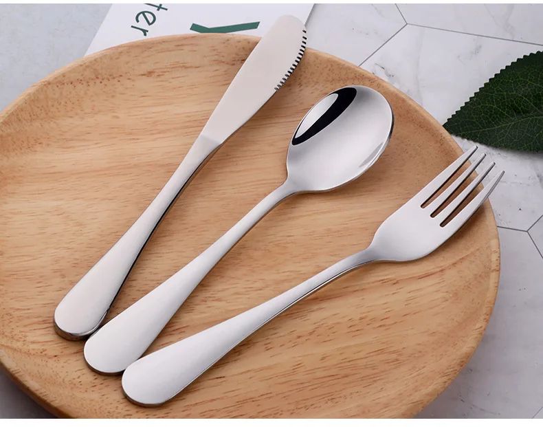 Creative Kids Stainless Steel Knife Fork and Spoon Set Home Steak Knife  Coffee Spoon, Stirring Spoon