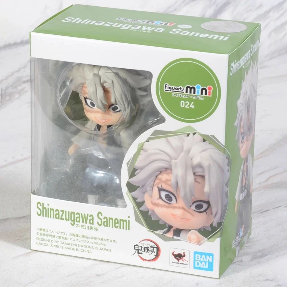 Em estoque Bandai Figuarts 100% original mini Demon Slayer Shinobu Kocho & Kamado Tanjirou Uzui Tengen Nezuko Anime Figure Toys WY