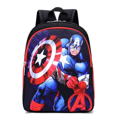 Disney MARVEL Spider-Man Iron Man Primary School Backpack Double Layer Cartoon Student Travel Rucksack Schoolbag Kids Boys Gifts