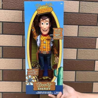 Anime Disney Toy Story 4 Falante Woody Buzz Jessie Rex Figuras de Ação Decoração de Anime Coleção de Brinquedos Colecionáveis Modelo para Presentes