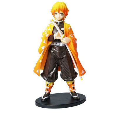 Boneco de Anime Demon Slayer Kimetsu No Yaiba Tanjiro Nezuko Zenitsu Figurine Inosuke Guerreiro Bonecos de Ação Colecionáveis Brinquedo Modelo