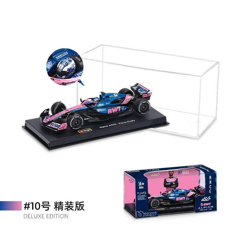 Novidade em Estoque Bburago Série F1 2025 1:43 2025 F1 Sf-25 Leclerc Rb21 Verstappen Mcl39 W16 Modelo Miniatura de Liga Brinquedos Personalizados Presentes