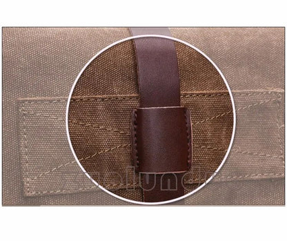 Retro Men Messenger Bags Vintage Canvas Handbags Leisure Work Travel Bag Man Business Crossbody Bags Briefcase For Male Bolsas