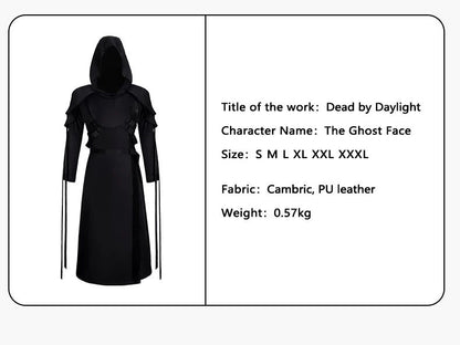 The Ghost Face Cosplay Costume Game Dead Daylight Role Play Uniform Halloween Carnival Party Outfit Men Women Medieval Costume