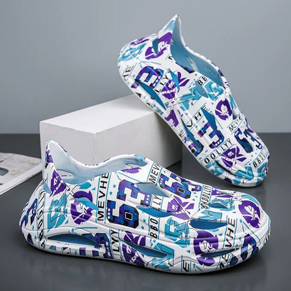 Clogs Men Waterproof Non-Slip Home Winter Warm Men Slippers Non-slips Ladies Soft Slippers Memory Foam Couples Shoes