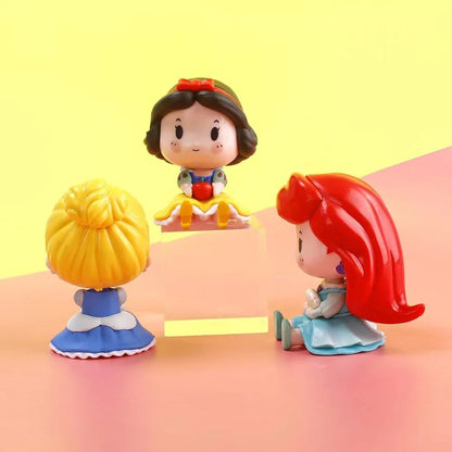 Disney Princesa Ariel Elsa Anna Bela Branca De Neve Cinderela Branca De Neve Fada Pvc Figura De Ação Boneca Decoração Brinquedos Para Crianças Presente