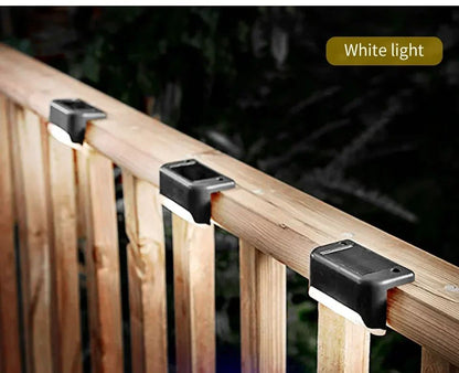 1-8Pack Solar Deck Lights Outdoor Waterproof Solar LED Lights Garden Decor Sunlight for Stairs Railing Yard Pathway Lighting