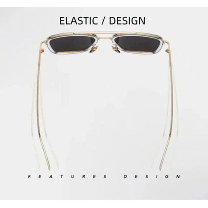 Tony Stark Sunglasses Iron Man Sun Glasses Vintage Square Metal Frames Men Sun Glasses Women's Driving Eyewear UV400 Glasses