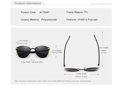 KINGSEVEN Trend Luxury Cat Eye Women's Glasses Polarized Sunglasses UV400 Lens for Lady Travel Eyewear