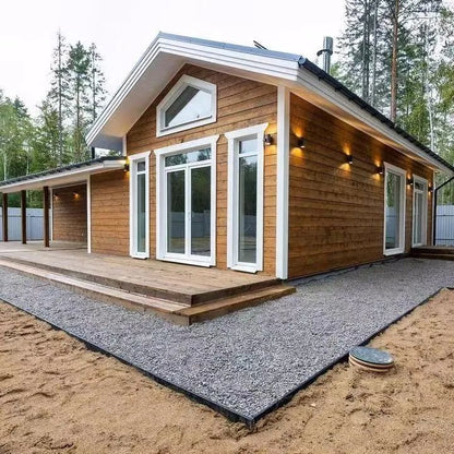 Venda Quente Lindo Design Luxuosa Villa de Madeira Fácil Montagem Casa Pré-fabricada Modular em Triângulo Cabana de Jardim