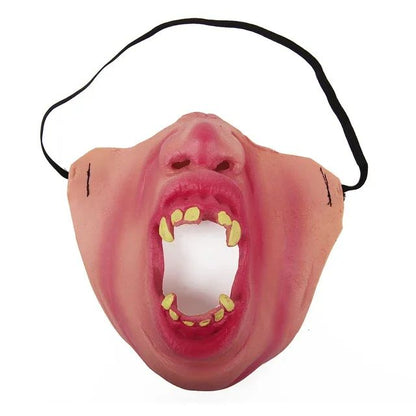 Half Face Clown Mask Creative Adult Latex Masks Cosplay Props Humorous Elastic Band Funny Halloween Horrible Party Decoration