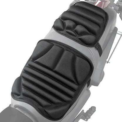 Kit 2 Almofadas de Selim para Moto 3D em Gel Confortável, Capa de Banco Respirável com Absorção de Choque Universal para Moto de Montanha Avançada