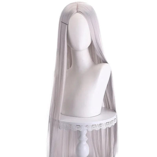 40Inch 24 Styles Long Straight Cosplay Wig Centre Parting Central Split Blond Pink Red Purple Heat Resistant Synthetic Hair Wigs