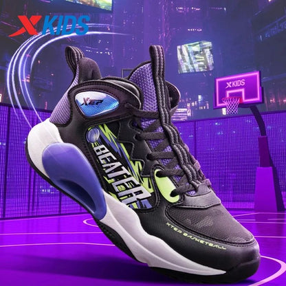 Xtep Teenager's Basketball Shoes 2025 Spring Unisex Mesh Breathable Lightweight Fashion Comfortable Sport Shoes 676415129390