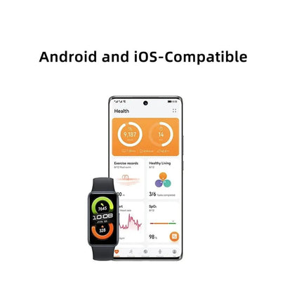 2024 New Original HUAWEI Band 8 Smart Band All-day Blood Oxygen 1.47'' AMOLED Screen Heart Rate Smartband 2 Weeks Battery Life