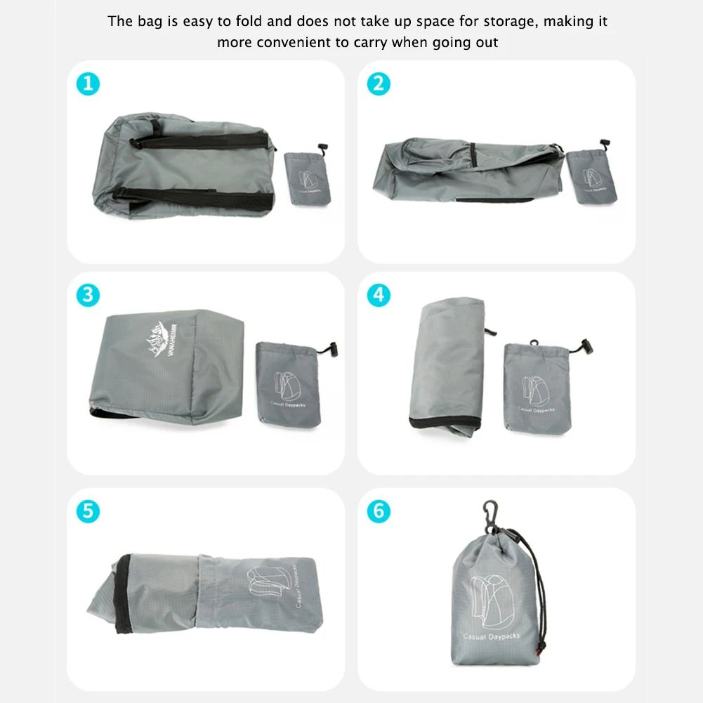 2025 New 1-Pack Multifunctional Ultralight Backpack - Foldable and Portable - Perfect for Cycling, Hiking and Travel Essentials