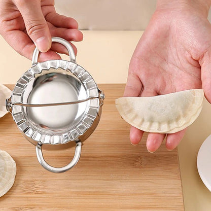 Máquina de fazer bolinhos de massa de aço inoxidável, forma para massa de pastel, empanadas, ravióli, prensa para pierogi, guioza, acessórios de cozinha para confeitaria