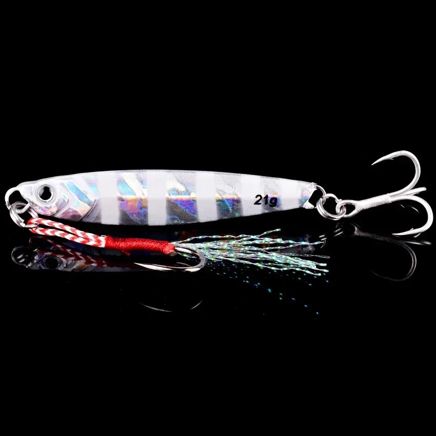5 unidades de isca artificial de pesca de metal 7g-40g, isca rígida para trolling, isca de pesca para baixo, tralha de pesca de truta, jigs de pesca de truta, iscas de água salgada