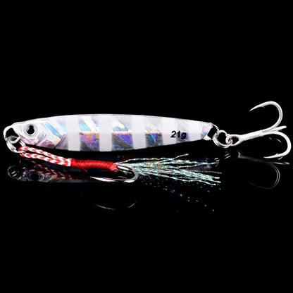 5 unidades de isca artificial de pesca de metal 7g-40g, isca rígida para trolling, isca de pesca para baixo, tralha de pesca de truta, jigs de pesca de truta, iscas de água salgada