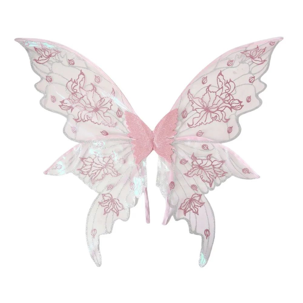1PC Adults Fairy Wings Girls Sparkling Angel Wings Butterfly Costume Wings Halloween Costume Dress up Party Favor Christmas Gift