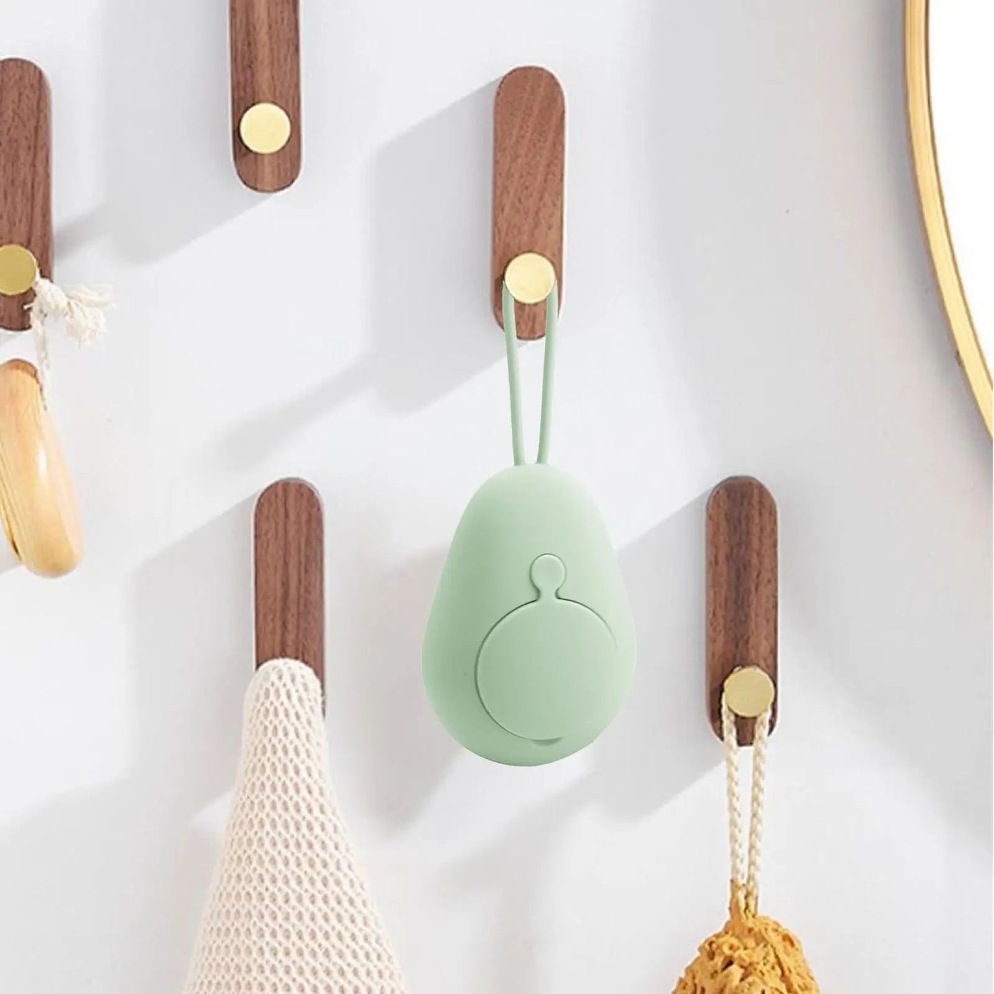 1pc Silicone Body Scrubber Exfoliating Body Scrubber Loofah Brush Refillable Bath Brush Easy Foaming Massage Brush Bathroom