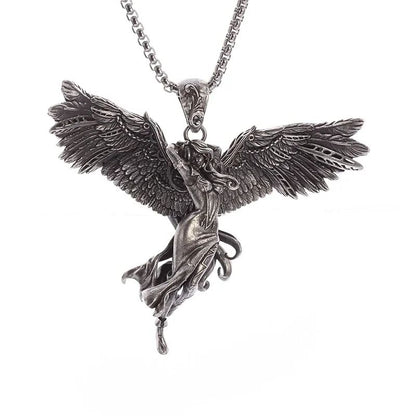 Colar Pingente Ceifador da Morte Gótico Misterioso Diabo Masculino Personalidade Punk Retro Halloween Joias da Moda