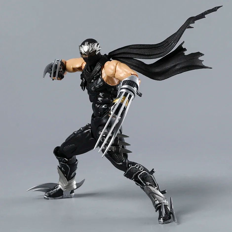 Revoltech Ryu Hayabusa Boneco de Ação PVC Modelo Ornamento Brinquedo Coleção Presente
