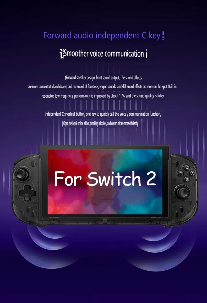 Abxylute N6 Game Controller for Switch 2 Wired Gamepad Integrated Direct Plug in Handle Native Protocol Joycon Vibration Custom
