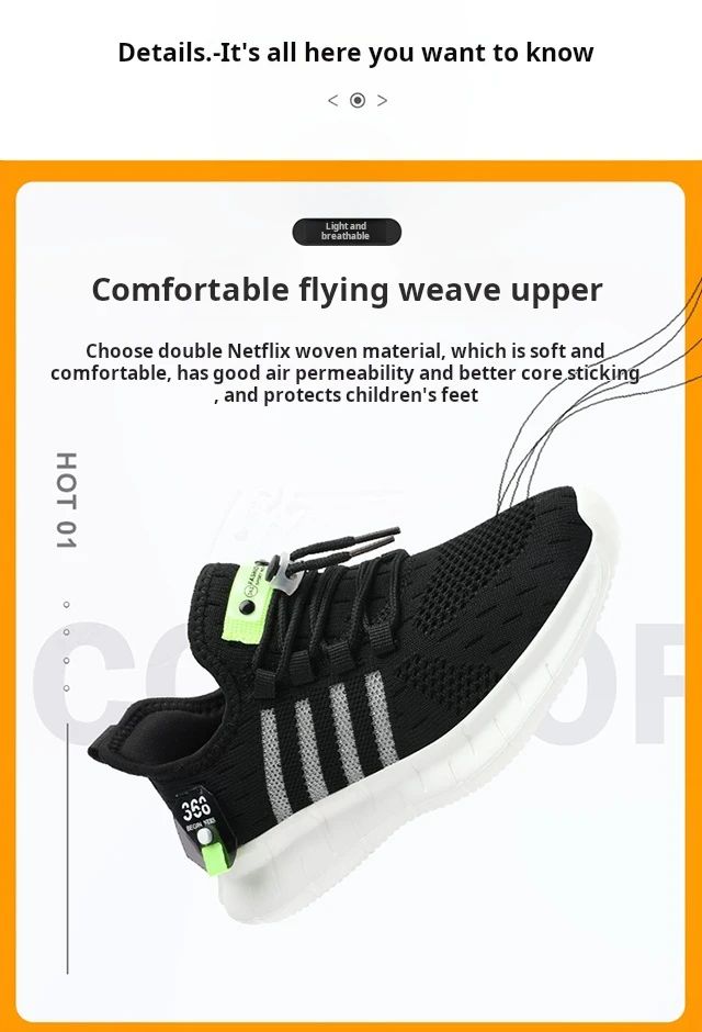 Shoes For Boy Breathable Kids Running Sneakers Lightweight Summer Shoes Casual Trainers Boy Size 27-38 Sportschuhe Kinder