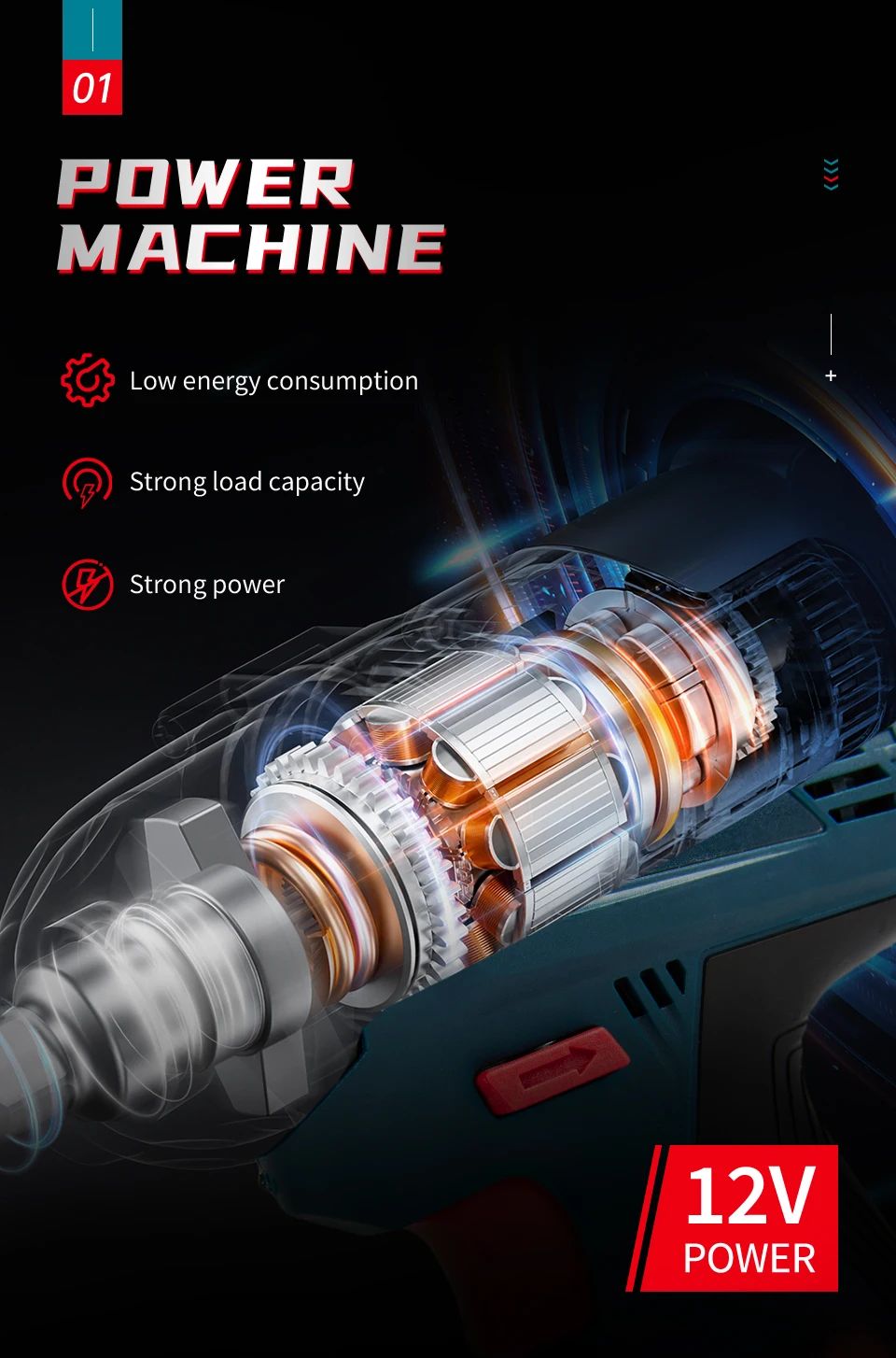 Furadeira de Impacto a Bateria Bosch GSB-12-V30 Parafusadeira Elétrica Profissional Pesada Sem Fio Chave de Fenda Elétrica Multifuncional Doméstica