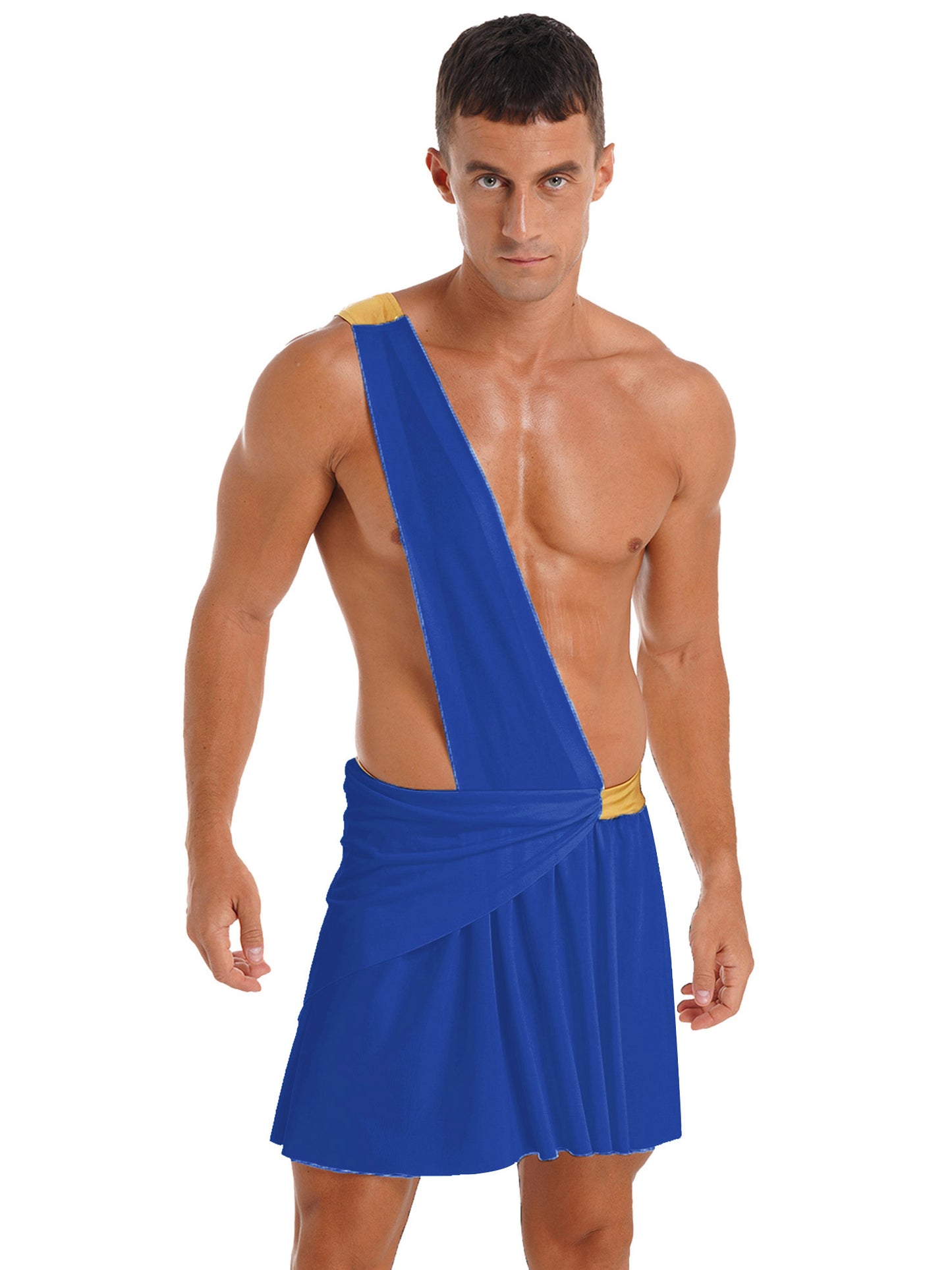Mens Roman Toga Costume Ancient Greek Gods Senator Emperor Robe Uniform Halloween Party Cosplay Role Play Fancy Dress